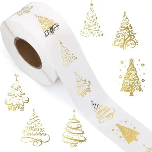 Image de Autocollants Noël Joyeux - 500 pcs