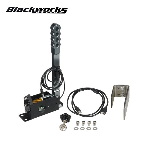 Afbeelding van PC USB 14-Bit Simulatie Handrem met Beugel voor Logitech G25, G27, G29, T300, T500 – Ideaal voor Assetto Corsa, iRacing, Forza Motorsport en meer