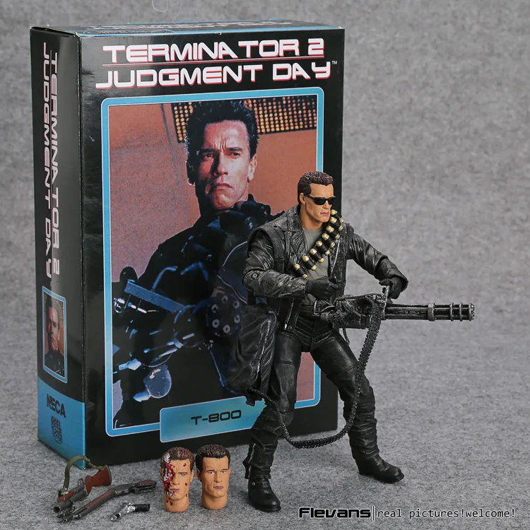 Immagine di Figura d'azione Neca Terminator 2 - Giornata del Giudizio T-800 Arnold Schwarzenegger, collezione PVC da 18 cm