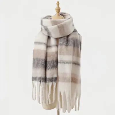 Image de Écharpe Cachemire Hiver Femme - Châle Long & Doux