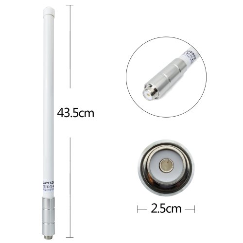 Afbeelding van Dual Band VHF UHF Glasvezel Antenne 144/430 MHz SO239 Mobiele Radio Basis Antenne voor Ham Radio Apparaat Repeater Mobiele Transceiver