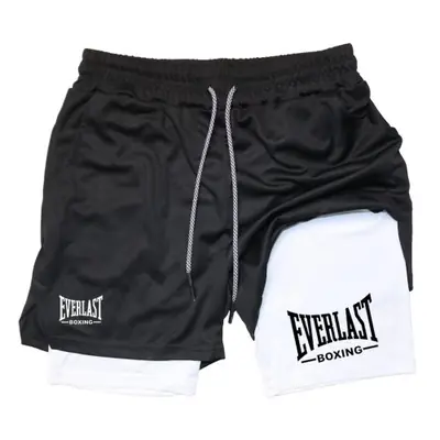 Image de Short de Sport Homme Compression Everlast - Séchage Rapide & Imprimé