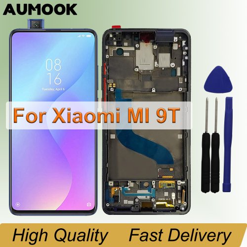 Bild von Original AMOLED-Display mit Touchscreen und Rahmen für Xiaomi Mi 9T Pro, Mi 9T, Redmi K20 Pro und K20 – Hochwertige Ersatzanzeige mit präziser Montage