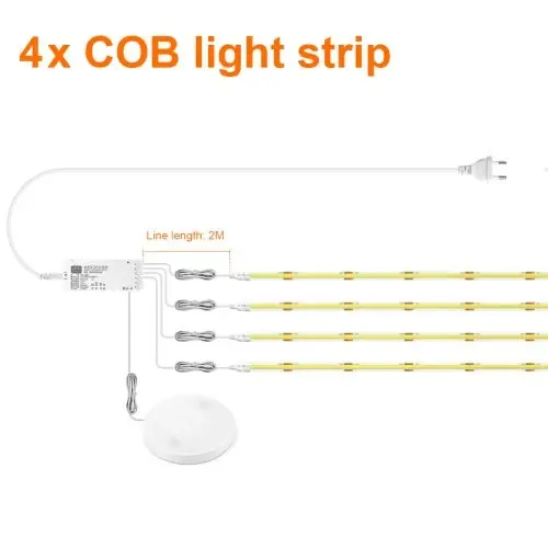 4PCS LED bande