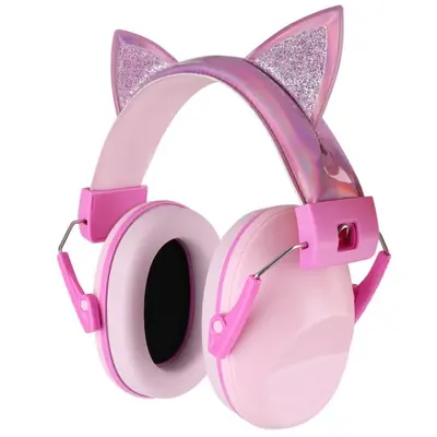 Image de Cache-oreilles Anti-Bruit Enfants - Oreilles de Chat Mignonnes