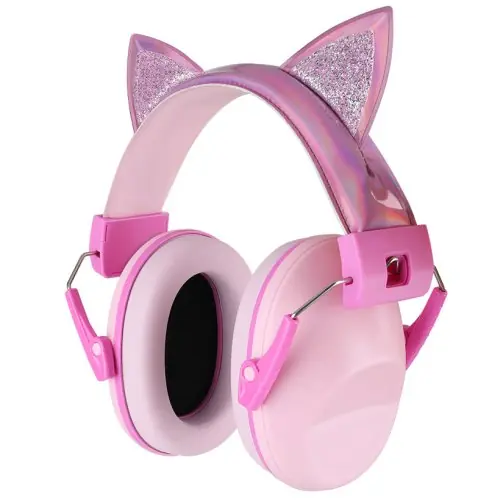 Image de Cache-oreilles Anti-Bruit Enfants - Oreilles de Chat Mignonnes