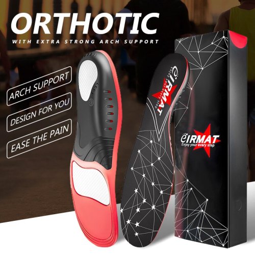 Immagine di Solette Sportive Ortopediche Premium con Gel Antishock, Suola Traspirante e Supporto per Arco – Ideali per la Cura del Dolore ai Piedi