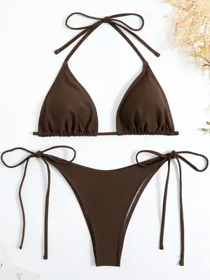 Image de Bikini Push-Up Rouge Élégant 2025 - Style Sexy & Raffiné