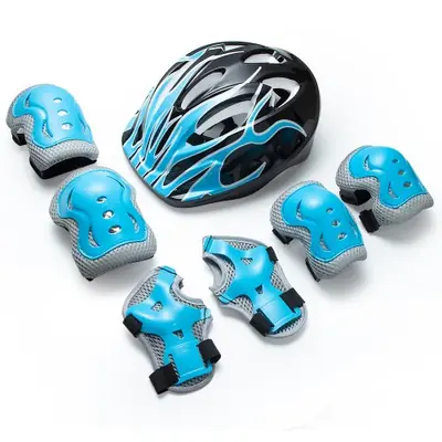 Image de Casque et protections vélo enfant - Set de 7 pièces