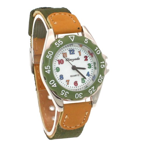 Bild von Kinderuhr mit Canvas-Armband – Robust & Wasserdicht für Jungen und Mädchen