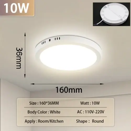 Rond blanc 10W