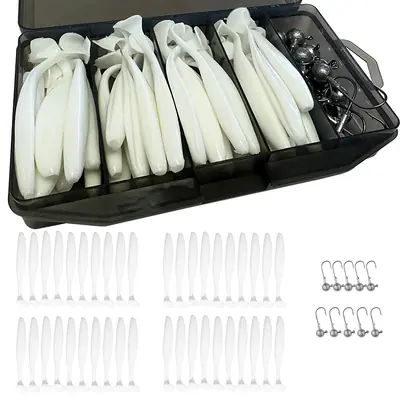 Image de Kit de Leurre Jig Souple 50 Pièces - Pêche Sportive