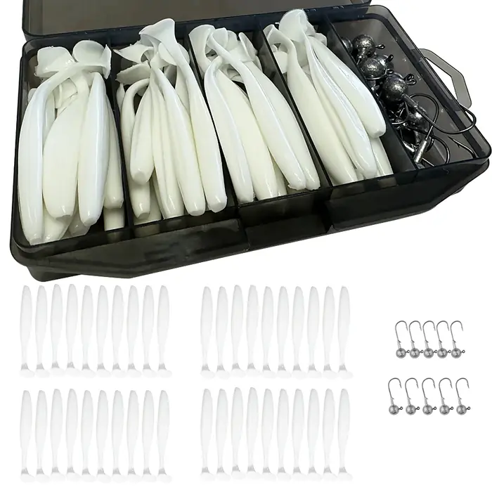 Image de Kit de Leurre Jig Souple 50 Pièces - Pêche Sportive