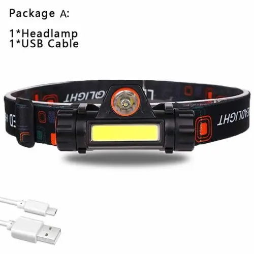 Image de Lampe Frontale LED Ultra Lumineuse Rechargeable