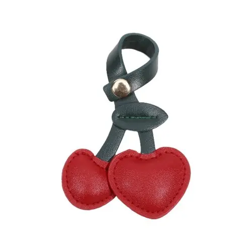 Image de Porte-clés Coeur de Pêche Cerise - Mignon & Coloré