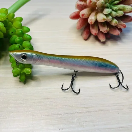 Immagine di Esca Artificiale Popper Richiamo di Pesca 100mm e 140mm - Wobbler Galleggiante Patchinco per Pesca in Superficie, Esca Dura Ideale per Predatori