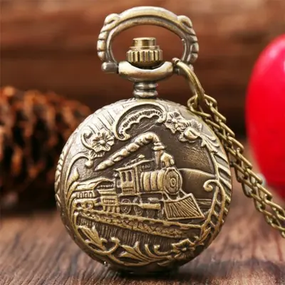 Image de Mini Montre de Poche Collier - Cadeau Pratique & Élégant