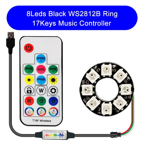Immagine di Anello LED WS2812B RGB - Personalizza la Tua Illuminazione!