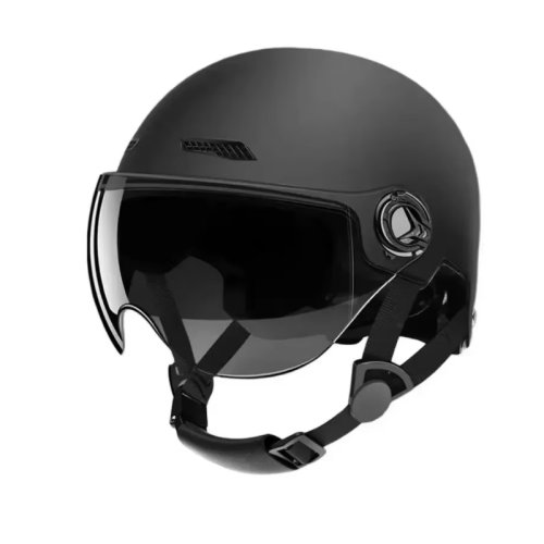 Afbeelding van Klassieke Retro Halve Motorhelm voor Heren en Dames - Ultralicht Vintage Design voor Scooter, Fiets en MTB