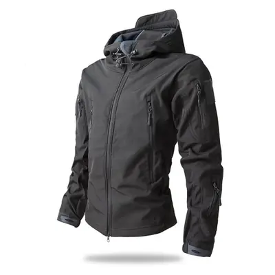 Image de Veste Tactique Homme Camouflage Imperméable à Capuche