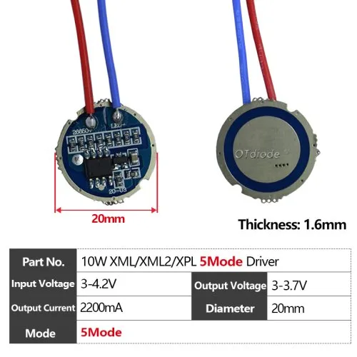 10W 20mm 5Mode