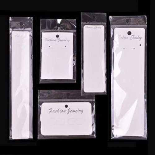 Afbeelding van Sieraden Displaykaarten met Transparante Zakjes – Perfect voor Handgemaakte Sieraden