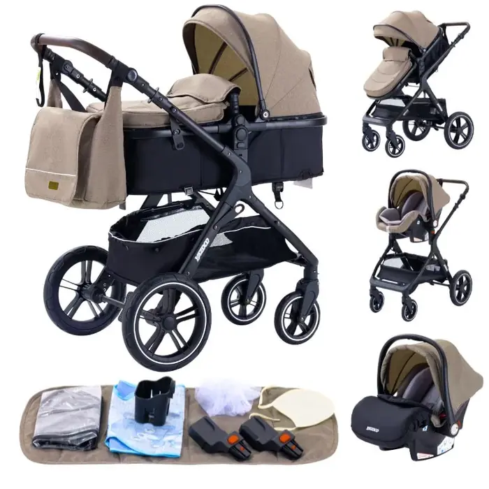 Image de Poussette 3 en 1 Luxe - Pliable & Portable