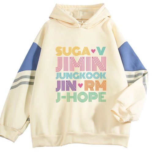 Immagine di JIMIN JUNG KOOK J-HOPE JIN SUGA V RM Felpe con cappuccio Felpe da uomo/donna Moda Kpop Felpa con cappuccio JIMIN Abbigliamento