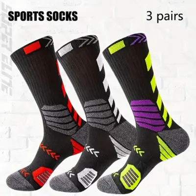 Image de Chaussettes de Sport à Compression Respirantes - 3 Paires
