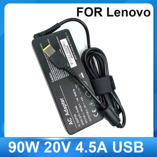 Image of 90W 20V 4.5A AC Adapter USB-C Power Supply Charger for Lenovo ThinkPad X1 Ultrabook, B40, G50, M4400, M4450, Z50, Z505 – Reliable and Essential Laptop Charging Solution