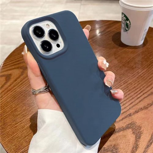Image of Liquid Silicone Case For iPhone 16 15 14 13 12 11 Pro Max Shockproof Soft Back Protection Cover For 16 series Phone Accessories