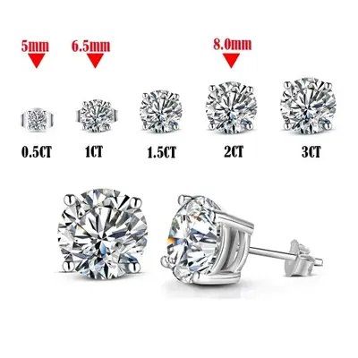 Image de Boucles d'oreilles Moissanite 0.52 ct - Argent Sterling 925
