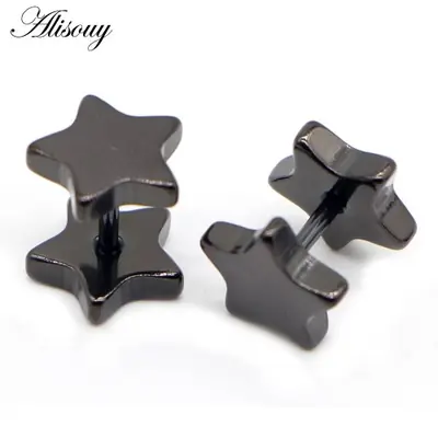 Image de Boucles d'oreilles étoile en acier inoxydable - Style minimaliste & élégant
