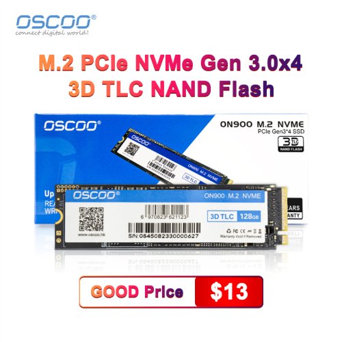 Immagine di OSCOO NVMe M2 SSD 1TB 512GB 256GB 128GB PCI-e 3.0X4 Unità a stato solido HDD 2280 SSD M2 Disco rigido interno per notebook portatile