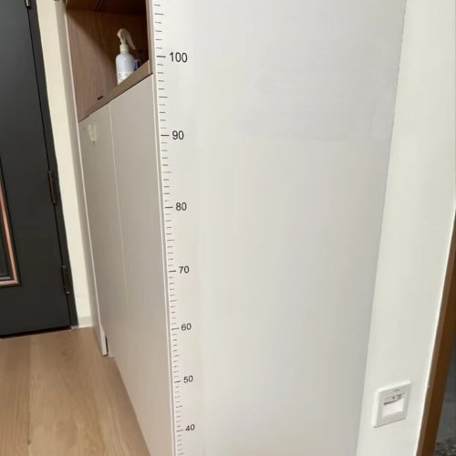 Afbeelding van Transparante Hoogtemeter Muursticker - 2 Meter Kinderkamer Decoratie