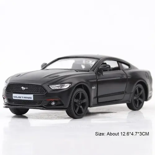 Image de Batmobile Ford Mustang Miniature - Voiture Jouet avec Portes Ouvertes