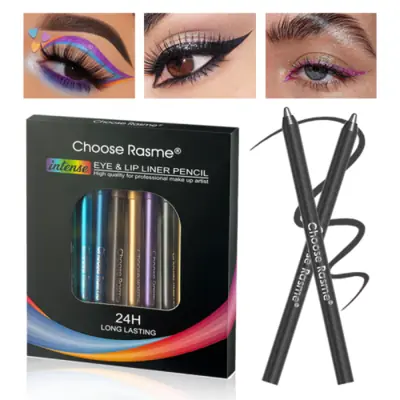 Image de Eyeliner Pailleté Bleu - 12 Couleurs Scintillantes