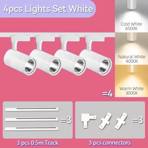 4PCS blanco cuerpo-conjunto