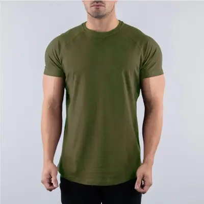 Image de T-Shirt Homme Fitness Été - Coupe Slim & Coton Respirant
