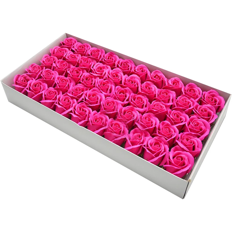 Image de 24 Roses Artificielles en Savon pour Décoration de Mariage