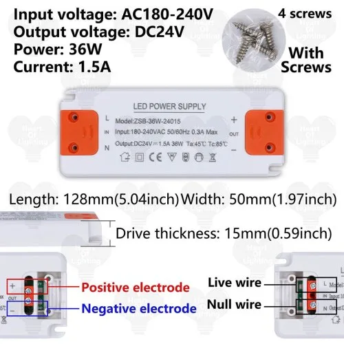 DC24V 36W 1,5A