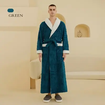 Image de Peignoir Homme Hiver Chauffant - Kimono Flanelle Épais