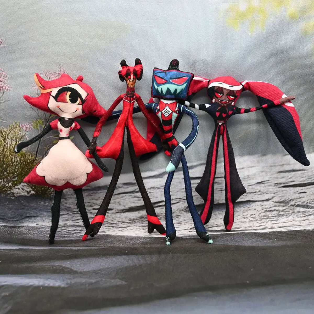 Immagine di Bambola di Peluche Anime Hazbin Hotel - Alastor & Niffty
