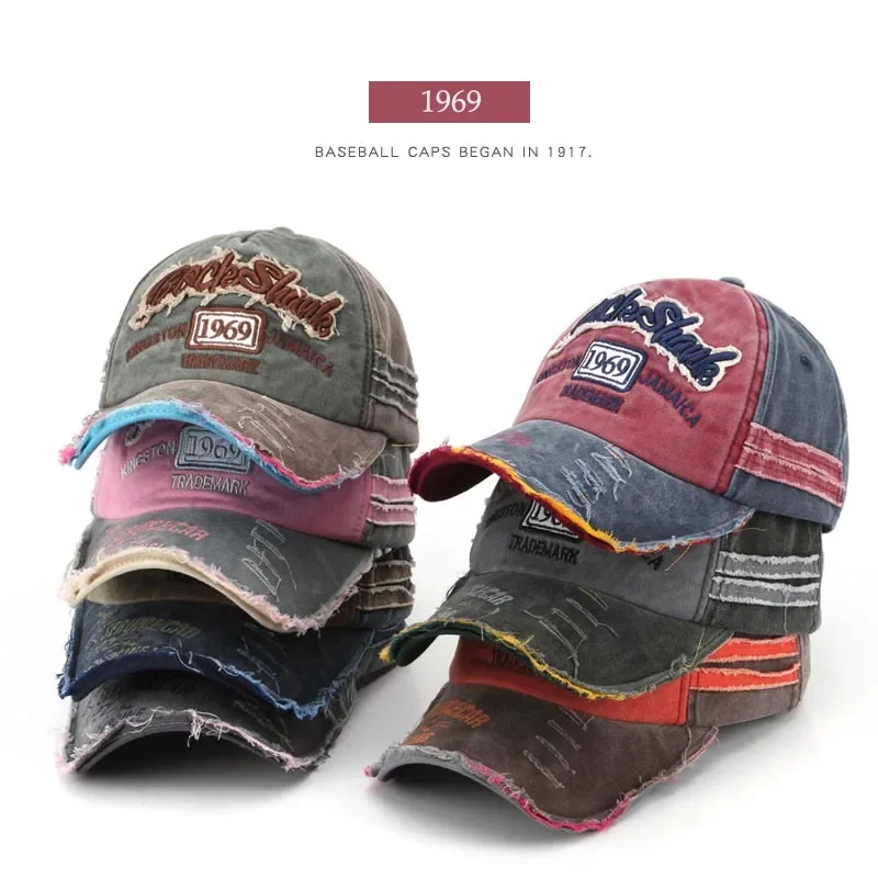 Imagen de Gorras de Béisbol con Bordado de Letras Retro para Hombre y Mujer, Gorro Informal Ajustable de Algodón, Ropa Casual Estilo Hip Hop, Sombreros para el Sol, Tendencia Y2K Primavera y Verano