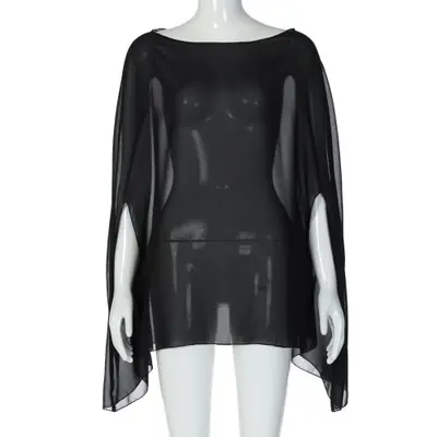 Image de Blouse Transparente en Mousseline de Soie - Élégante & Sexy