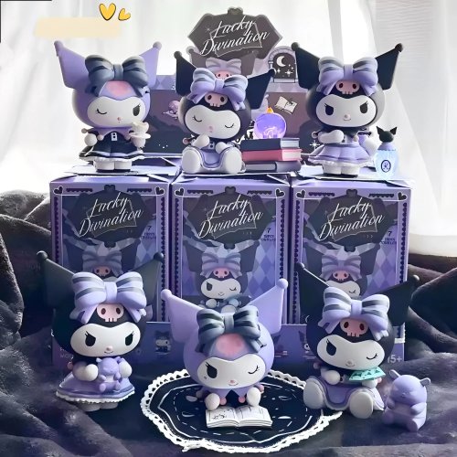 Afbeelding van Sanrio Blind Box Cartoon Kuromi Pop Lucky Waarzeggerij Anime Serie Action Figure Model Pop Kind Speelgoed Desktop Decor Geschenken