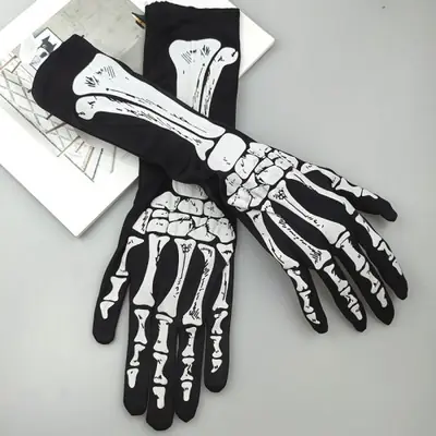 Image de Gants Squelette Halloween - Accessoire Effrayant & Original
