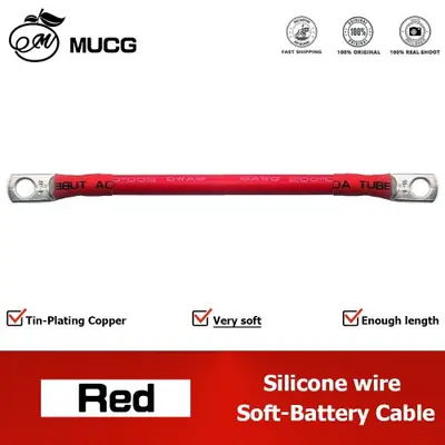 Image de Câble Terminal Silicone M6/M8 - Connexion Onduleur Batterie