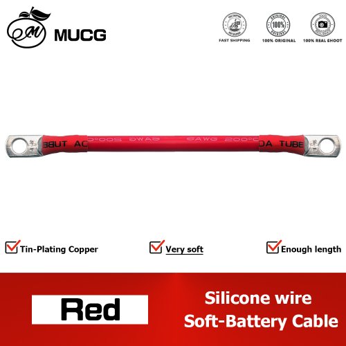 Image de Câble Terminal Silicone M6/M8 - Connexion Onduleur Batterie