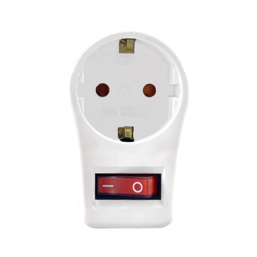 Image de Prise EU avec Interrupteur - Adaptateur Universel